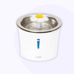 Catit Fuente De Agua Flores Acero Inoxidable