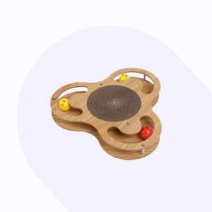 Juguete rascador para gato circulos