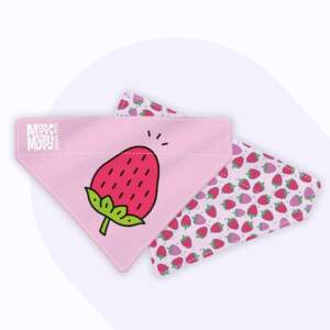Max y Molly bandana diseño strawberry dream